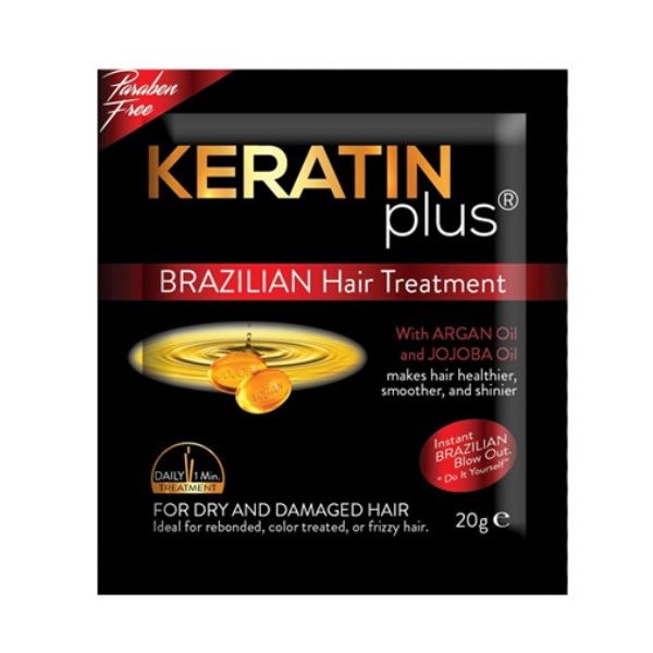 12 pieces KERATIN PLUS BRAZILIAN HAIR TREATMENT 20G 6S