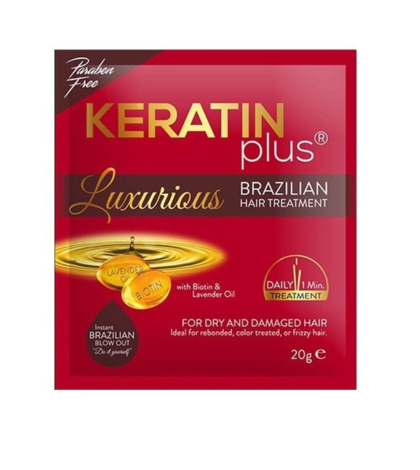 12 pieces KERATIN PLUS BRAZILIAN HAIR TREATMENT 20G